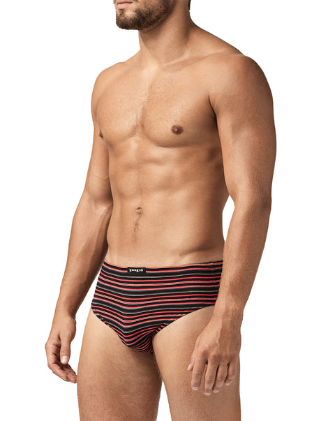 5-Pack Cotton Low Rise Brief | Grey/Red