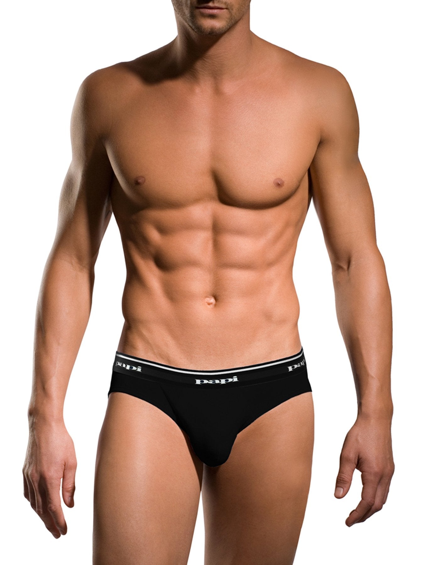Men's Underwear Boxer Briefs Size XL Papi Black Yellow Band