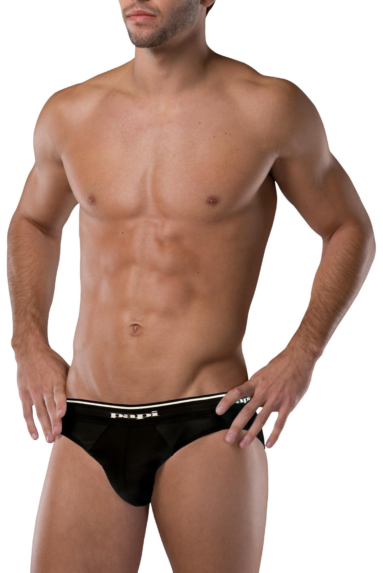 Pippa (3 Pack) Assorted Cotton Tanga Briefs In Jet Black / Optic